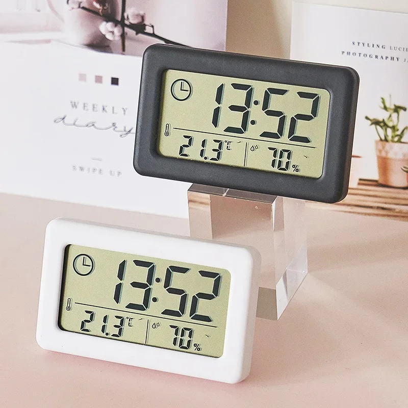 Digital Hygrometer Probe - Wall Clock Temperature and Humidity Mini