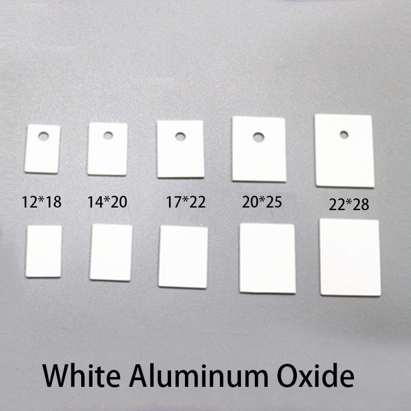 Ceramic Heat Emitter - TO-264 22x28x0.6mm 22*28*0.6mm No Hole White