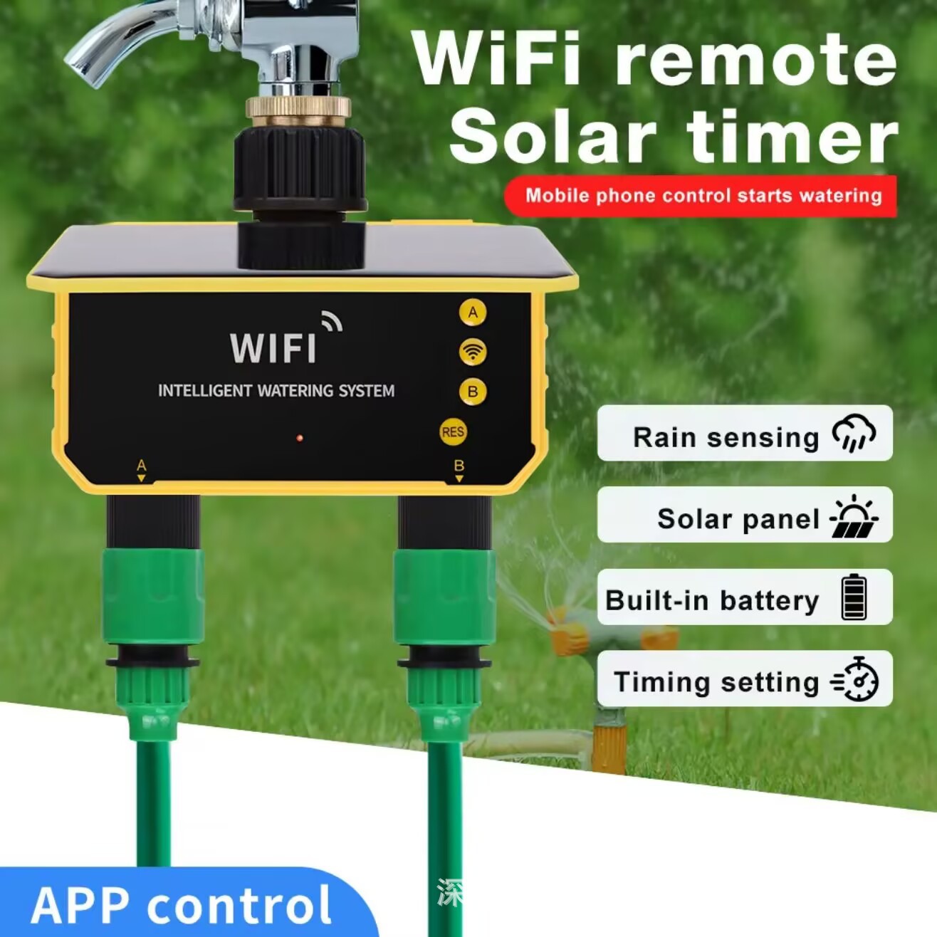 Tuya WiFi Solar Water Valve Ir - Timer Dual Outlet review and price
