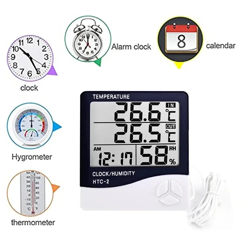 Indoor LCD Digital Thermometer - Digital Hygrometer Probe review and price