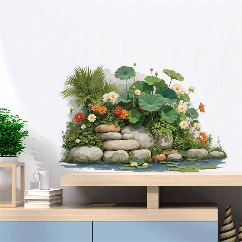 Tropical Plant Flower Tree Wal - Pvc Panel Background review and price